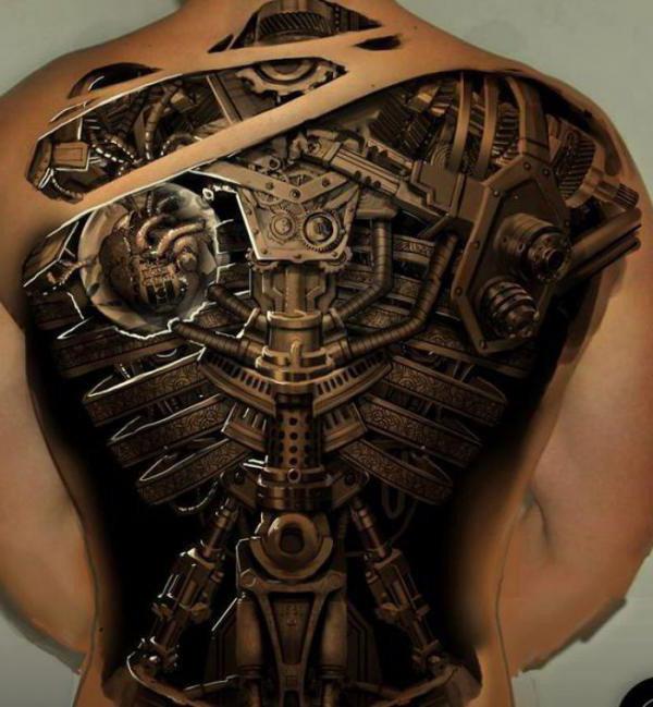 الاتجاه الحالي في الوشم Steampunk الخصوصيات