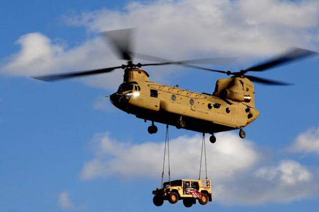 ABD askeri Chinook helikopteri